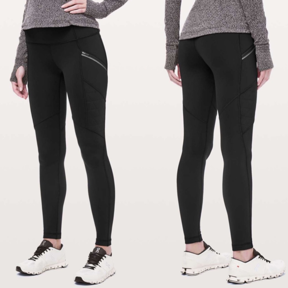 Lululemon Toasty Tech Tight II Fleece Black 14